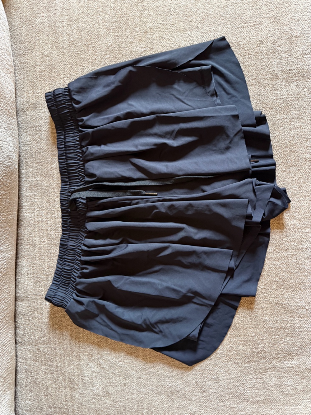Women’s GB Black Athletic Layered Running Shorts. NWOT